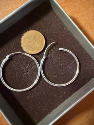 Pendientes Aros Plata 3cm