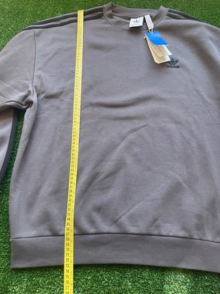 Sudadera Adidas 3 Stripes Oversized Gris L NWT
