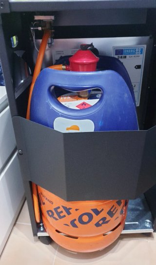 Estufa Gas HJM Llama Azul Seguridad