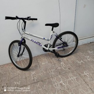 Bicicleta Florida Blanca y Morada