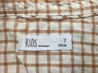 Camisa cuadros niño Corte Inglés Talla 7