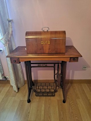 Máquina de coser Alfa antigua Colección Decoración
