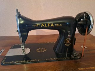 Máquina de coser Alfa antigua Colección Decoración