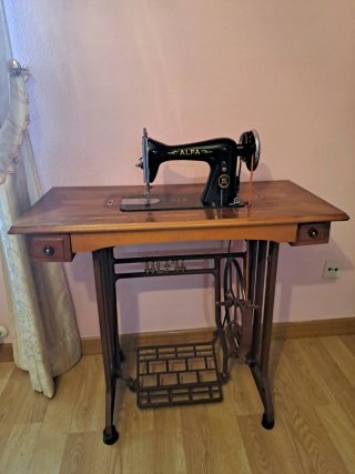 Máquina de coser Alfa antigua Colección Decoración