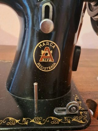 Máquina de coser Alfa antigua Colección Decoración
