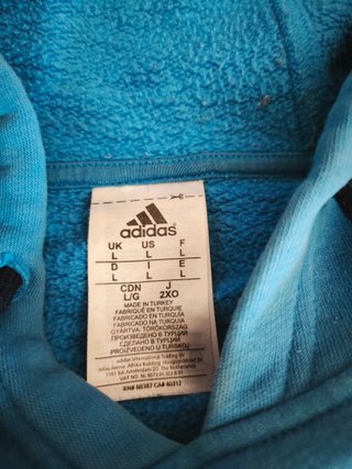 Sudadera Adidas Azul y Naranja