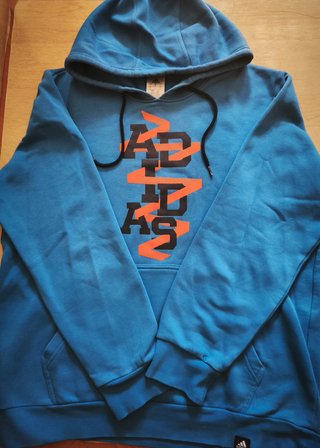 Sudadera Adidas Azul y Naranja