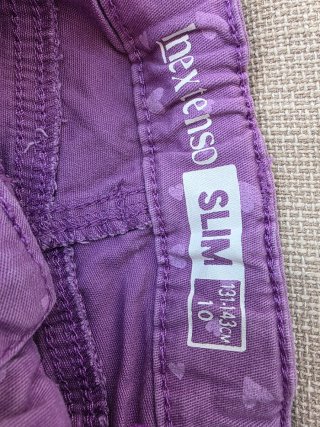 Pantalón niña algodón estampado corazones