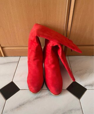 Botas altas rojas tacón Sergio Todzi