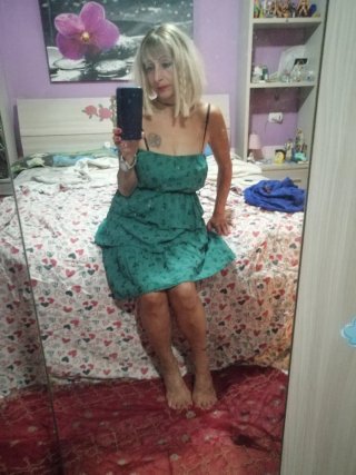 Vestito verde donna