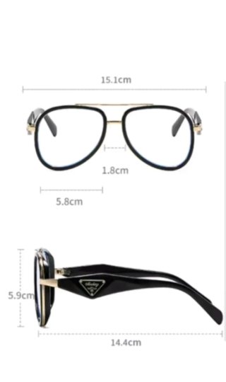 Gafas de moda aviador con tu graduación