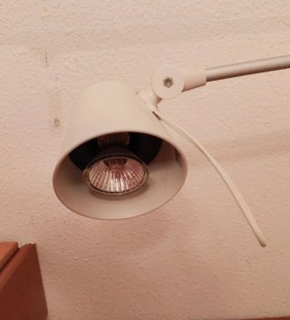 Flexo/Lámpara de mesa gris y blanco