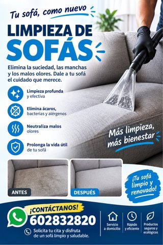Limpieza sofas