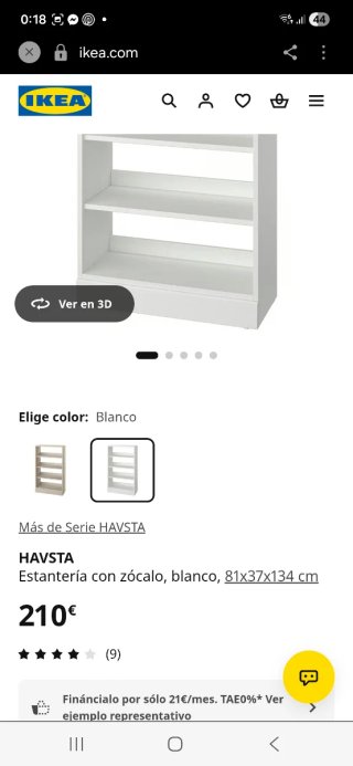 Estantería de madera Ikea alta calidad