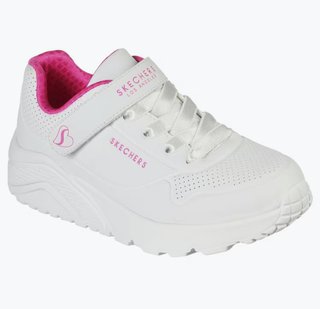 Zapatillas Skechers Niña Talla 33 Blancas y Rosas