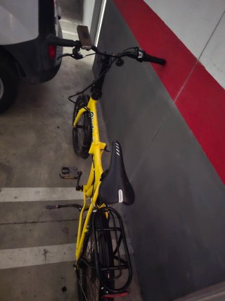 Bicicleta Plegable Amarilla Moma Ricola