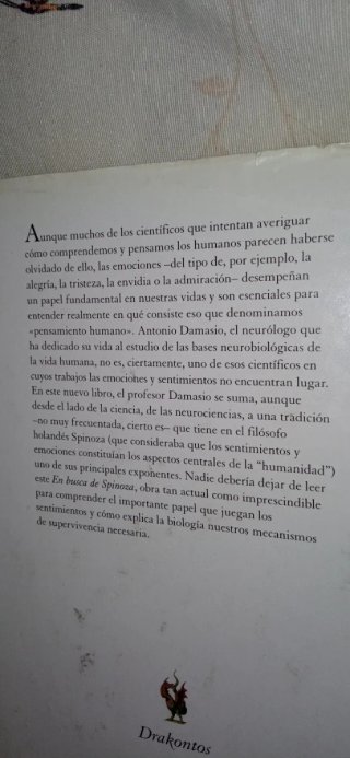 En busca de Spinoza neurobiología de la emoción...