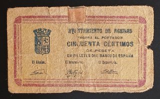 50 céntimos 1937 Ayuntamiento de Águilas (Murcia)