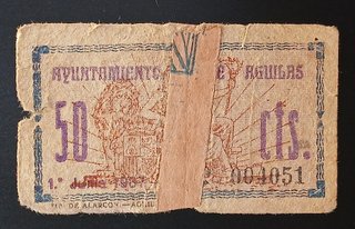 50 céntimos 1937 Ayuntamiento de Águilas (Murcia)