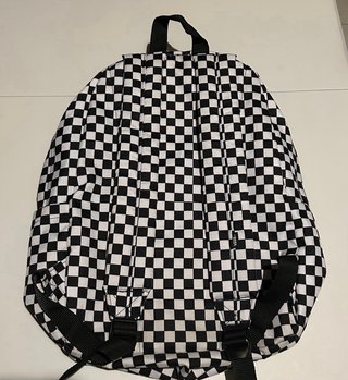 Mochila Vans Cuadros Blanco y Negro