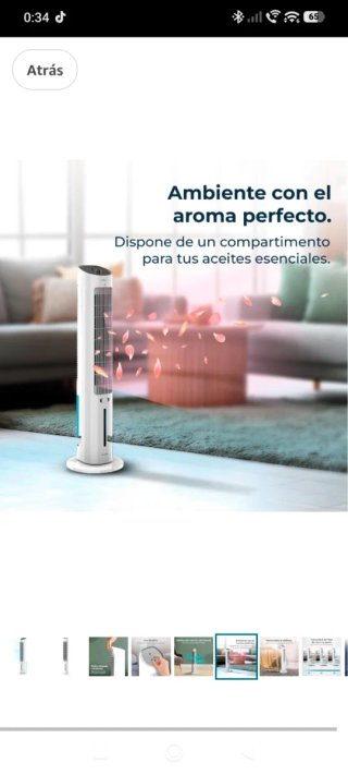 Climatizador Cecotec Torre Blanco