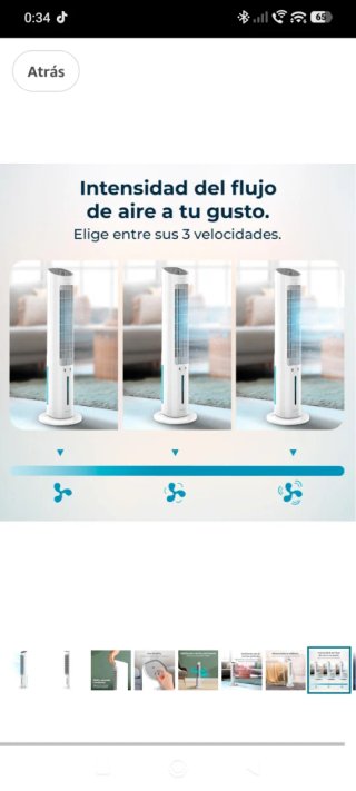 Climatizador Cecotec Torre Blanco
