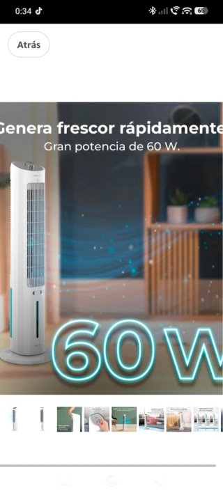 Climatizador Cecotec Torre Blanco