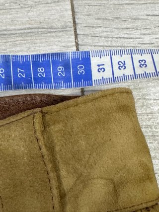 Falda short de piel marrón mirar las medidas
