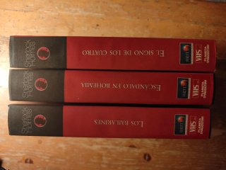 Lote 3 VHS Las Aventuras Sherlock Holmes