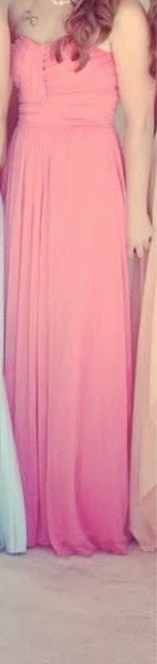 Vestido largo fiesta rosa