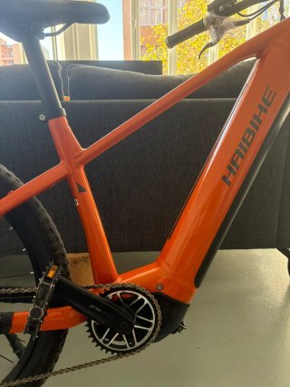 Bicicleta eléctrica Haibike naranja