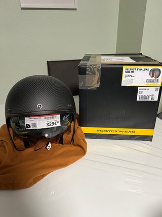 Casco Scorpion Belfast Evo Luxe Carbon Talla L