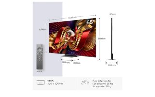 TCL 65 SQD-Mini LED 4K HDR10+ Smart TV