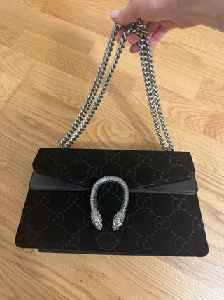 Bolso Gucci Negro y Plateado