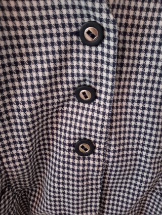 Traje de falda "Querdani" azul y blanco