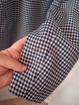 Traje de falda "Querdani" azul y blanco