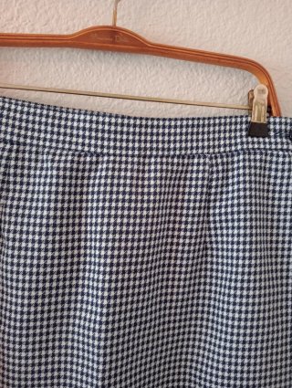 Traje de falda "Querdani" azul y blanco