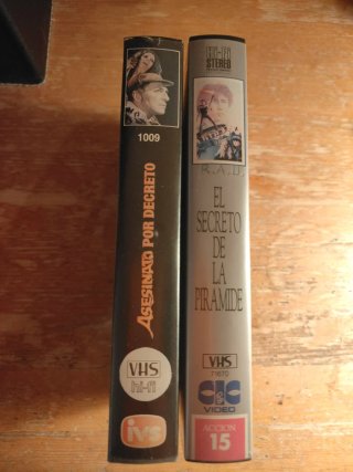 Lote 2 Películas VHS Sherlock Holmes Cine