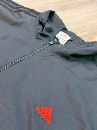 Adidas Chaqueta Negra Vintage 3 Rayas Y2K
