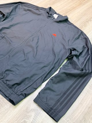 Adidas Chaqueta Negra Vintage 3 Rayas Y2K