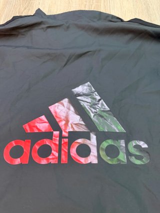 Adidas Chaqueta Negra Vintage 3 Rayas Y2K