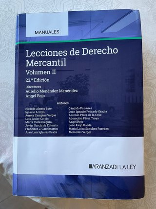 Lecciones de derecho mercantil Volumen II