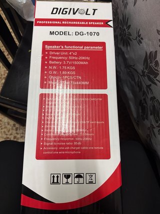 Altavoz Portátil DIGIVOLT DG-1070