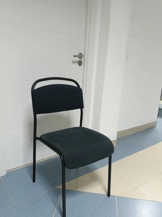 Sillas de oficina negras (2 unidades)