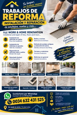 Instalación y reparación de azulejos