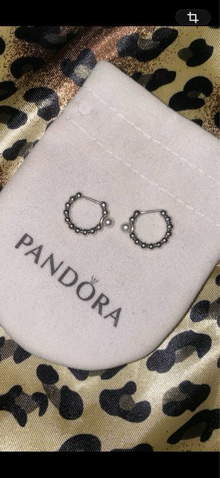 Pendientes Aro Pandora Perla