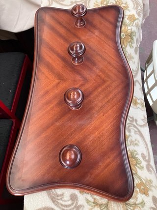 Perchero de madera con 4 ganchos