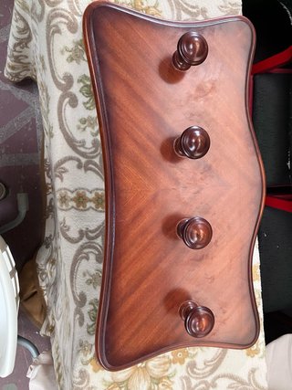 Perchero de madera con 4 ganchos