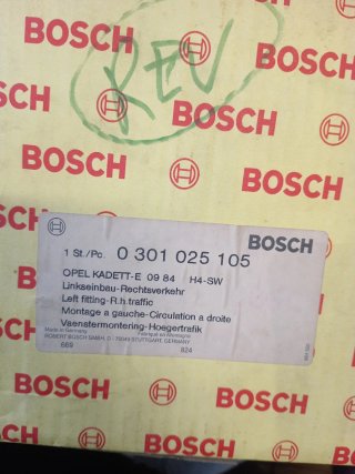 Faro Delantero izquierdo Opel Kadett GSI
