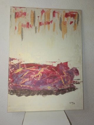 Cuadro Abstracto Original 50x70 cm - Técnica Mixta
